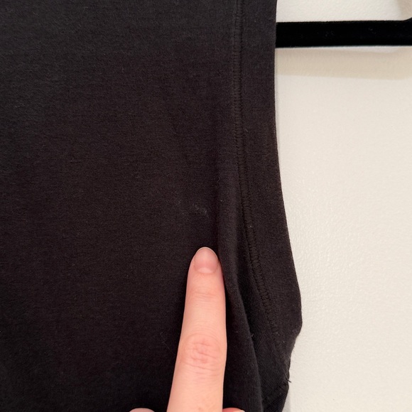 SKIMS COTTON JERSEY MOCK NECK TANK SOOT - Picture 6 of 6